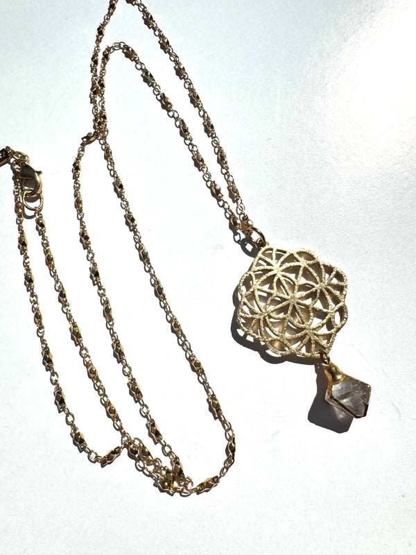 Fluorite Dreamcatcher Necklace