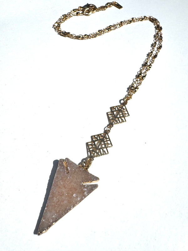Agate Druzy Necklace