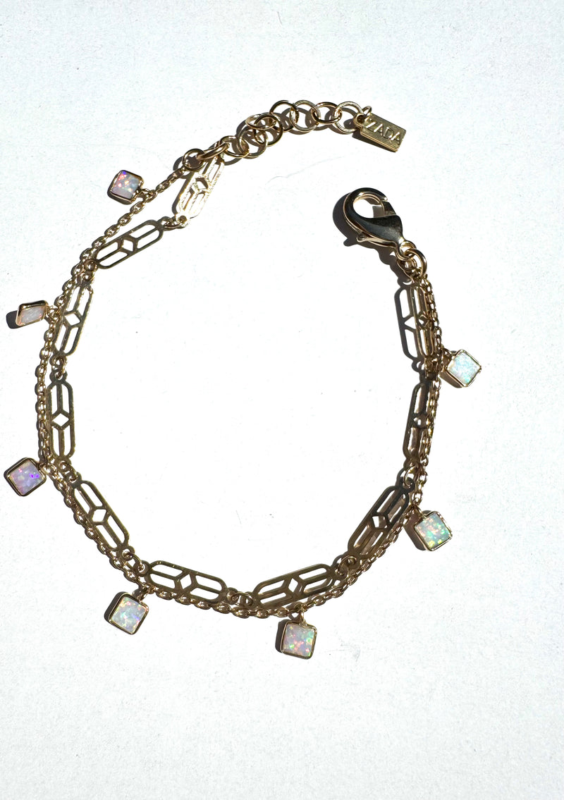 Simulated Opal Bracelet