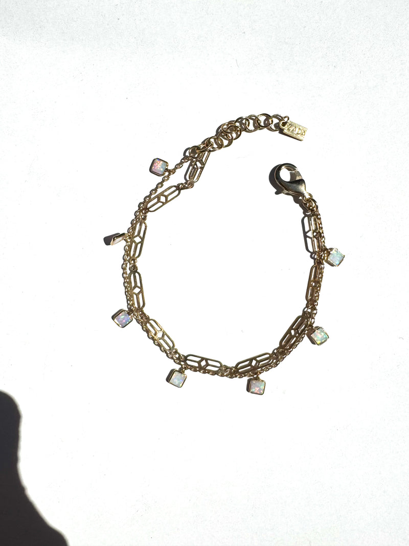 Simulated Opal Bracelet